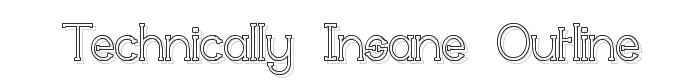 Technically Insane Outline font